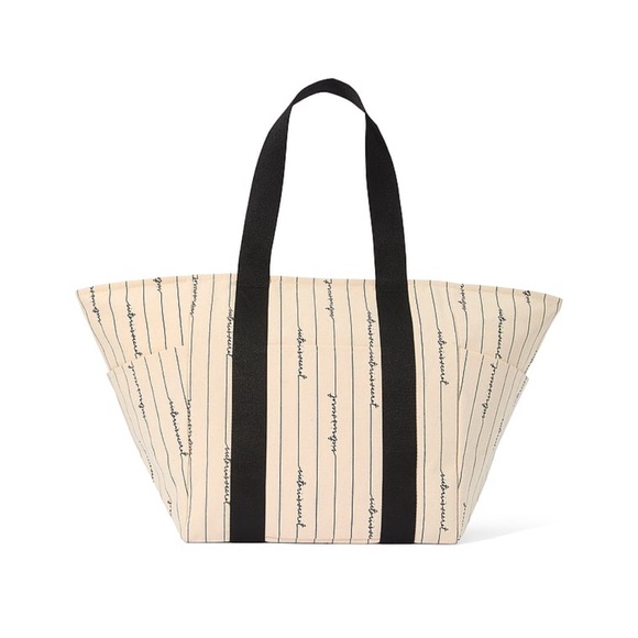 New Victoria's Secret Logo Canvas Tote - Picture 1 of 4